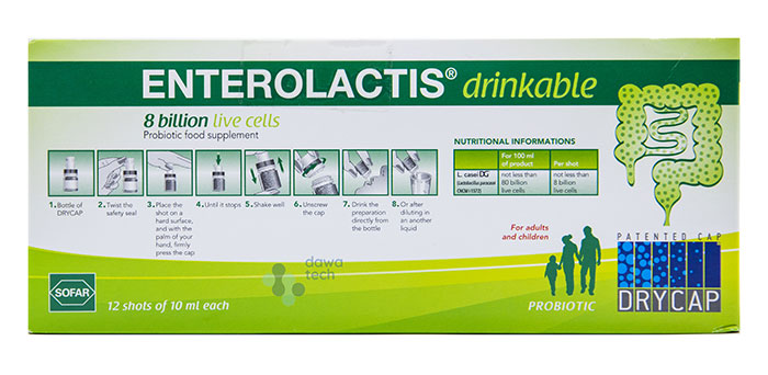 ENTEROLACTIS DRINKABLE 12 SHOTS