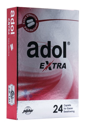 [6291100080557] ADOL EXTRA 500MG/24CAPLET