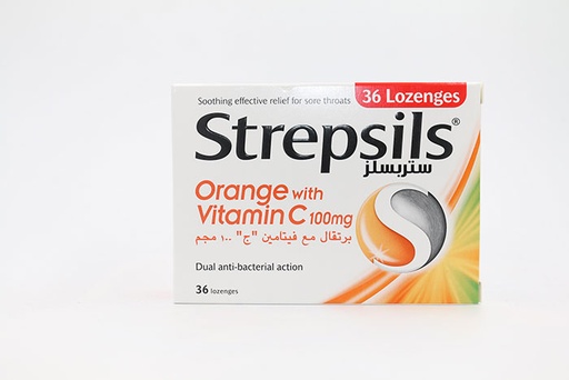 [6295120041413] STREPSILS ORANGE/ VIT C 36LOZ