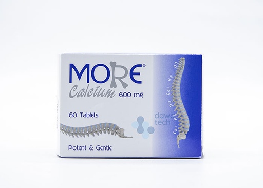 [7640178297029] MORE CALCIUM 600MG 60TAB