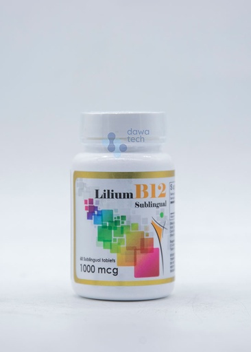 [766961413029] LILIUM B12 SUBLINGUAL 1000MCG 60 TAB