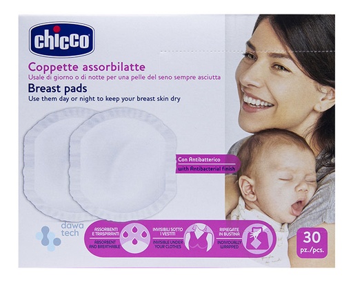 [8003670845843] CH/Antibacterial Breast Pads 30pcs